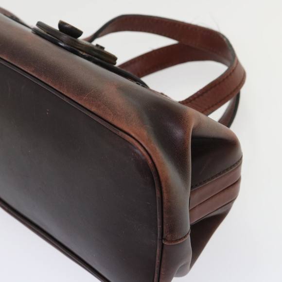 GUCCI Hand Bag Leather Brown Auth bs6691 - Picture 9 of 16